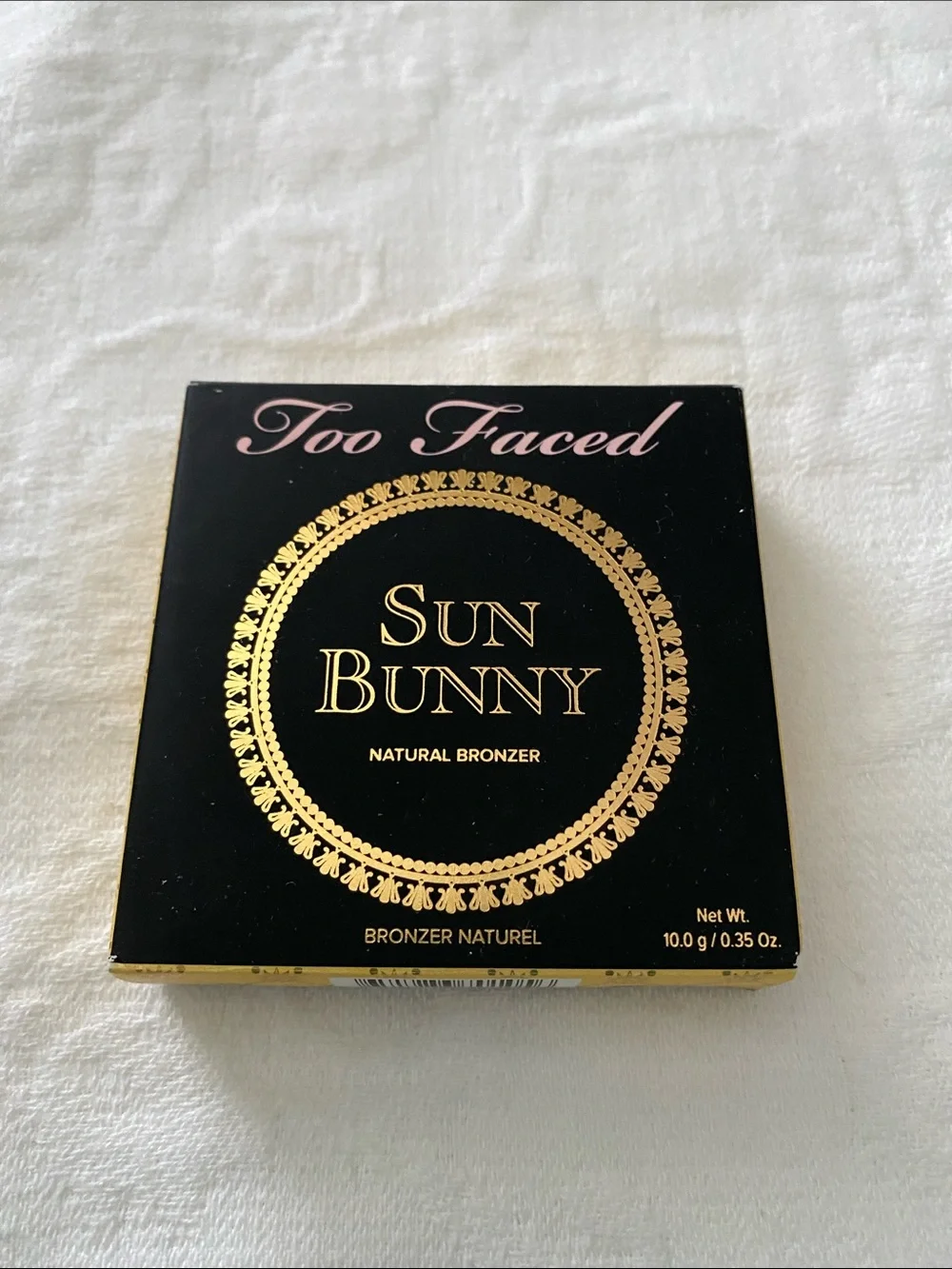 Too Faced Sun Bunny Bronzer Compact - Black & Gold Accents